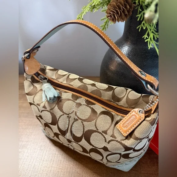 Coach Y2K Mini Signature/Suede Mini Pouchette